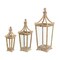 Melrose Lantern (Set Of 3) 20.5"H, 29.5"H, 39.75"H Wood, Glass
